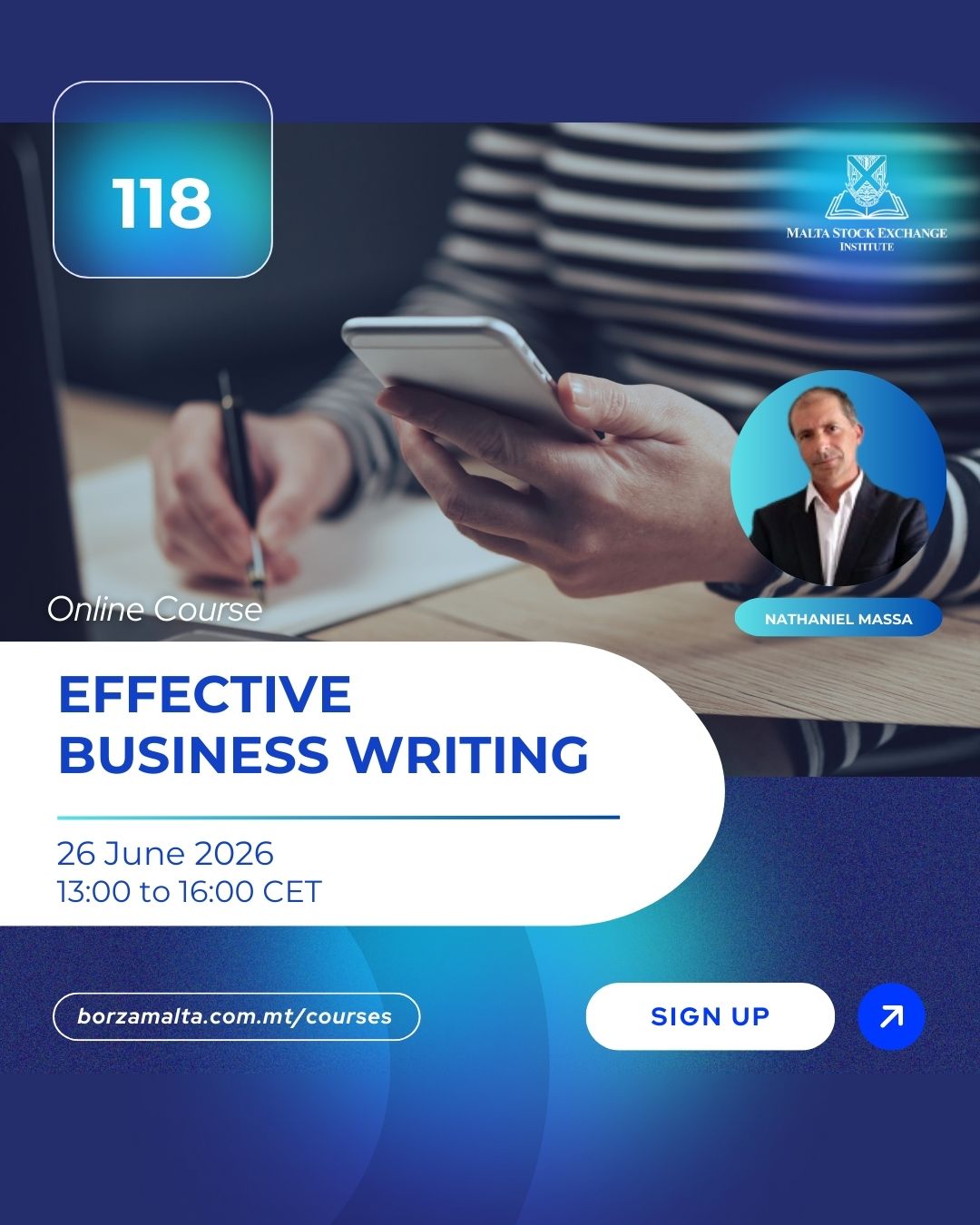 Training Course Writing Online Training Courses - Malta Stock Exchange